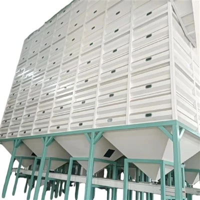 Silos inferiori con tramoggia in acciaio